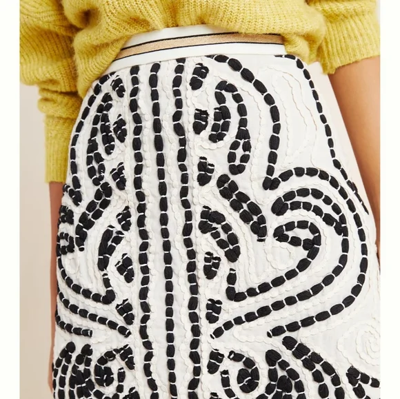 🔥LAST 1🔥NWT ANTHROPOLOGIE BOHO TEXTURED MINI SKIRT - Picture 6 of 8